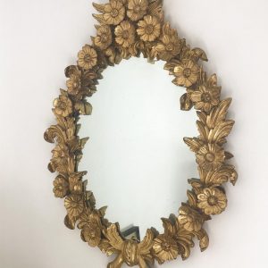 French carved ornate mirror