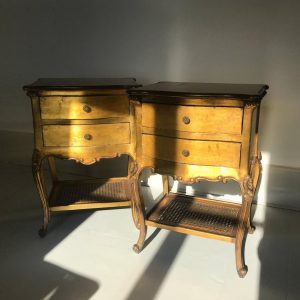 Bedroom tables, with some bling