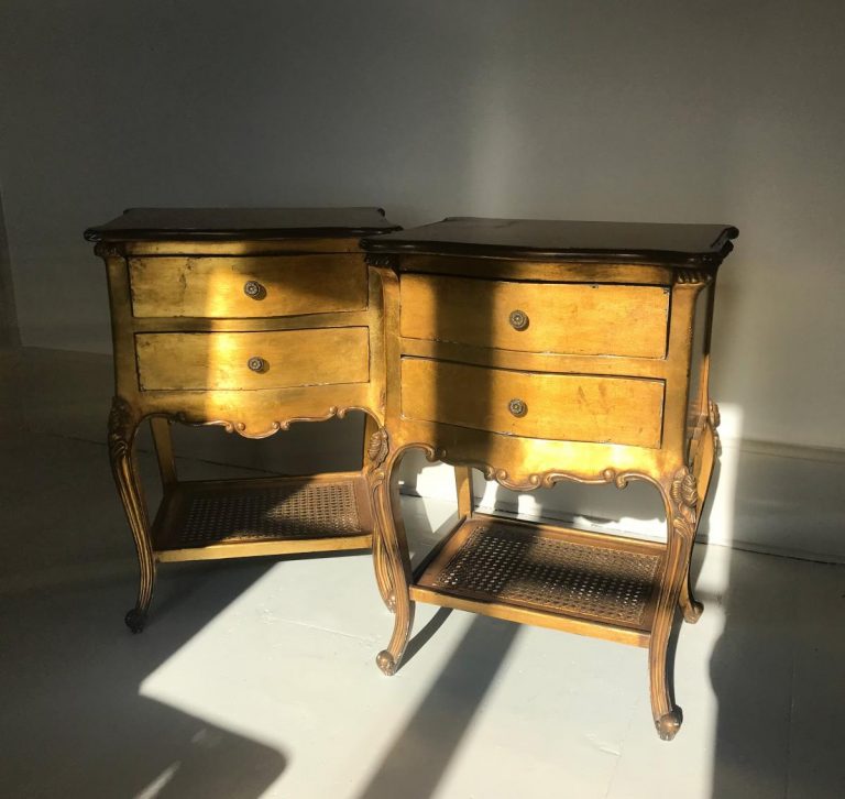 Bedroom tables, with some bling