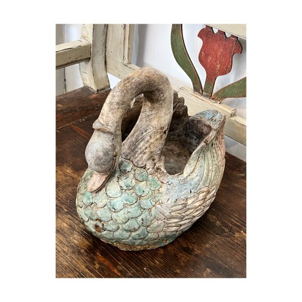 Vintage wooden swan - Image 2