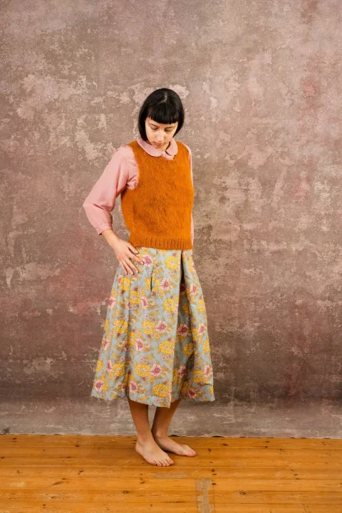 Sula Rowan silk cotton skirt