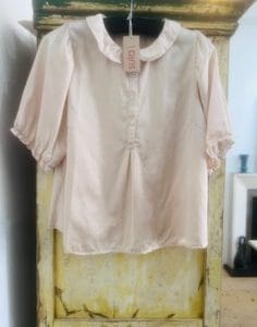 Sula - sweet blouse silk cotton satin