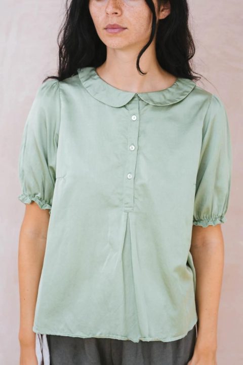 Sula - sweet blouse silk cotton satin