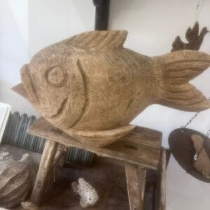 Hand carved wooden fish